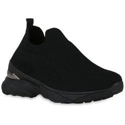 Damen Slip Ons in Schwarz