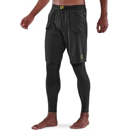 Skins S5 Superpose Long Tights Herren Schwarz S