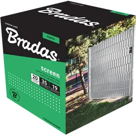 Bradas Zaunband 19cmx35m grau Zaun- Palisadenband Sichtschutz Lärmschutz BRADAS TOB4501935LGYL,