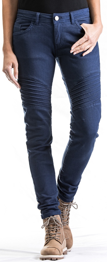 Ixon Vicky Dames Motorcycle Jeans, blauw, XS Voorvrouw