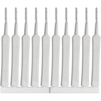 MEETOOT 50 Stück multifunktionale Handy-Ladeanschluss-Reinigungsbürste 65 mm Staub Dusche Loch Reinigung Mini-Bürste biegbare Mini weiche runde Bürsten