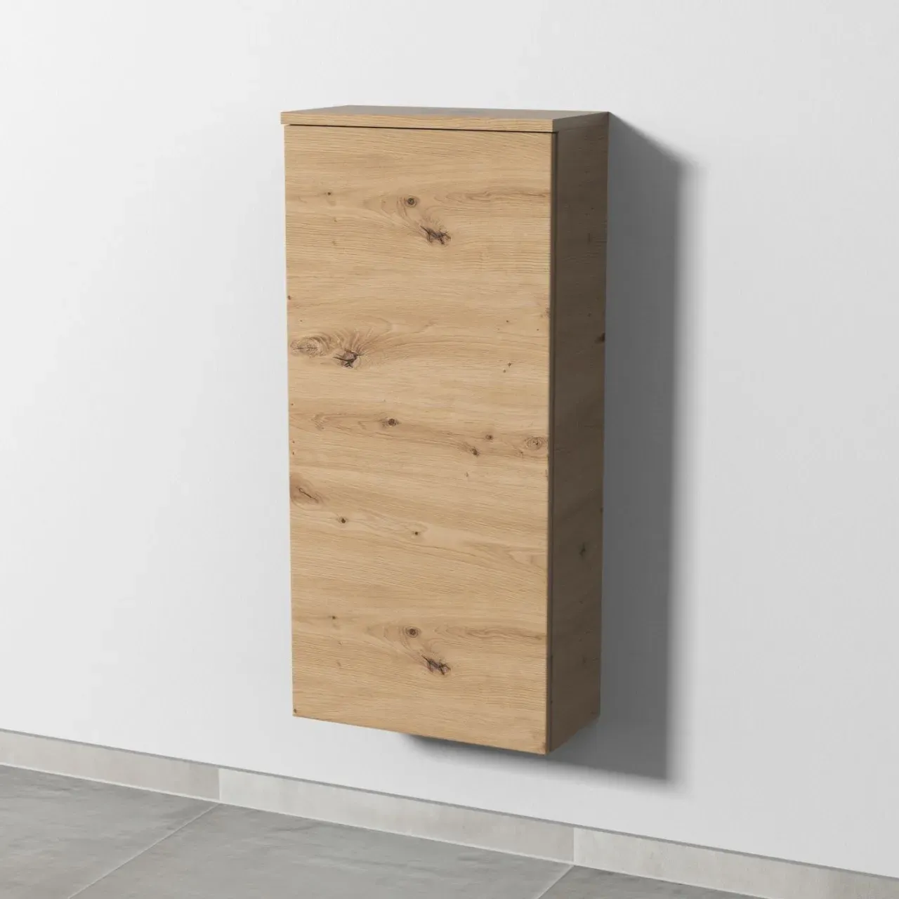 Sanipa 3way Mittelschrank mit 1 Tür, Eiche Natural-Touch, SM17085 SM17085