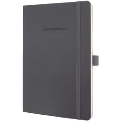 Notizbuch CONCEPTUM® - ca. A5, liniert, 194 Seiten, dark grey
