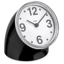 Alessi - Cronotime Tischuhr, schwarz