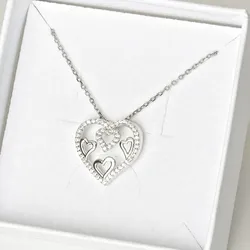 Silber-Kette Love Hearts