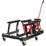 Wiltec Set 680kg ATV Quad Heber – Motorradheber Montagebock Hebebühne + Montageständer mit Rädern für Hebebühne Rollbühne bis 680 kg