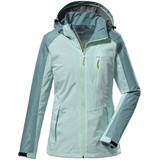 KILLTEC Damen Funktionsjacke/Outdoorjacke mit abzippbarer Kapuze, packbar KOS 5 WMN JCKT, eisblau, 36, 38258-000