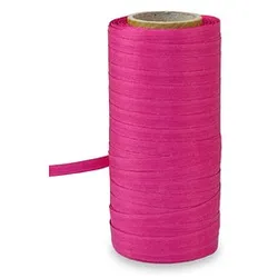 PRÄSENT Geschenkband COTTONFIELD matt pink 5,0 mm x 100,0 m