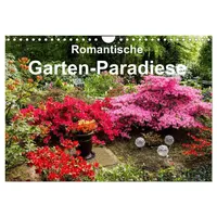 Calvendo Romantische Garten-Paradiese (Wandkalender 2026 DIN A4 quer), CALVENDO
