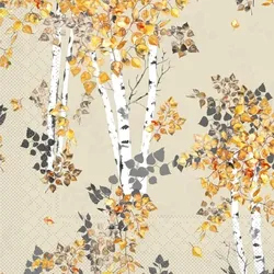 Tissue Serviette Mylo, 40x40 cm, 100 Stück - Mank - Blätter Herbstlaub