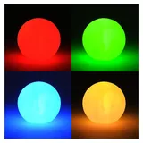 Levandeo® LED Kugel 8cm Mehrfarbig