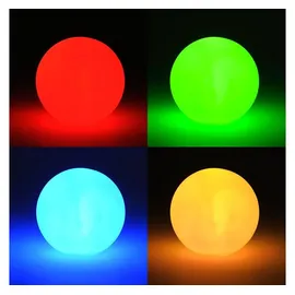 Levandeo® LED Kugel 8cm Mehrfarbig