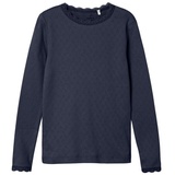 NAME IT Mädchen Nkflitte Ls XSL Noos Top, Dark Sapphire, 98 EU