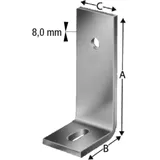 SIMPSON STRONG TIE Simpson Winkelverbinder ABL 150x75x8x60 ø17.5 feuerverzinkt ( Abl15017g-b )