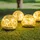garden hero Kugelleuchte Glas 23,0 cm 4er Set warmweiß