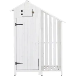 Gartenschrank Marianna Weiß Echtholz