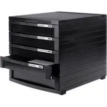 HAN Schubladenbox Contur schwarz 1505-13D, DIN B4 mit 5 Schubladen, 1 St.