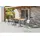 AMBIA GARDEN Ausziehtisch 150-210 x 90 x 74 cm Anthrazit/Naturfarben