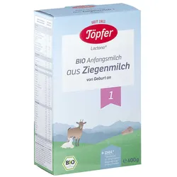 Töpfer Bio Anfangsnahrung auf Ziegenmilchbasis 1