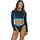 Salty Crew Rashguard Surf Break Schwarz L