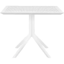 CLP Sky Gartentisch 80 x 80 x 80 cm Weiß