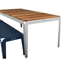 Bended Table Wood Achatgrau