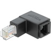 86423 Kabeladapter RJ45 Stecker unten gewinkelt > RJ45 Buchse Cat.6 UTP