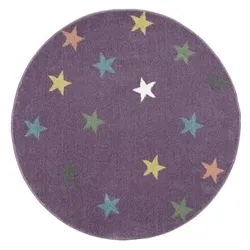 LIVONE Kinderteppich Happy Rugs Fame flieder/multi rund, 160 cm rund