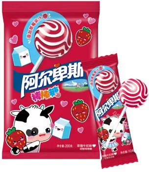 Alpenliebe Alpen Lolli (Erdbeermilch) 200g