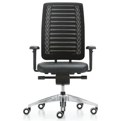 Girsberger Reflex ohne Lumbalstütze - gepolsterter Bürodrehstuhl