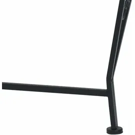 vidaXL Baumbank Ø 160 x 89 cm Schwarz