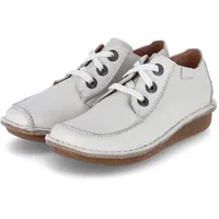 CLARKS Funny Dream Oxford, White Leather, 37 EU