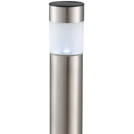 GLOBO LED Solar Erdspieß Leuchte Stecklampe Standleuchte Gartenlampe Stehleuchte, Edelstahl, jeweils 1x 0,06W, D x H 6,3 x 28 cm (inkl. Erdspieß), 12er Set