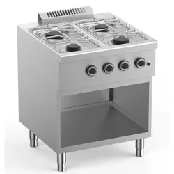 4-Flammen-Gasherd ohne Backofen 2×3,5+2×6kW - 700x718×850