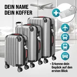 monzana MONZANA® 3tlg. Kofferset Schloss Silber