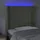 vidaXL LED Kopfteil Hellgrau 103x16x118/128 cm Samt