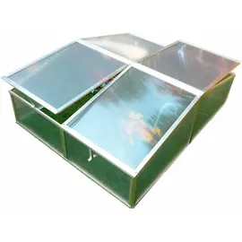 Gardiun Gewächshaus Jaca Ii 108x108x40 cm, Giebeldach Polycarbonat, transparent