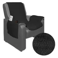 BestLivings Sesselschoner Lammflor 147 x 147 cm schwarz
