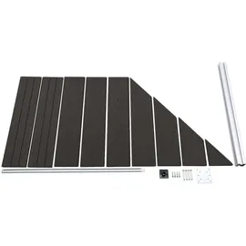 vidaXL Zaunelement WPC 95 x 180 cm Schwarz