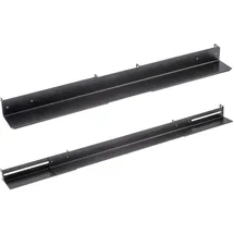 Value Gleitschienen, 1 Paar, tiefenvariabel 610-935 mm, schwarz