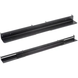 Value Gleitschienen, 1 Paar, tiefenvariabel 610-935 mm, schwarz