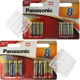 Panasonic "ALL YOU NEED"-Paket mit 8x Panasonic AA Batterien, 8x Panasonic AAA Batterien und 2x Aufbewahrungsboxen"