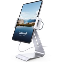 Lamicall Tablet Ständer, Verstellbare Tablet Halterung - Universal 360 Drehung Halter, Stand für 2022 iPad Pro 9.7, 10.5, 12.9, iPad Air Mini 6 5 4 3 2, Switch, Tab, iPhone, und Tablet mit 4.7-13 Zoll