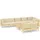 vidaXL Garten-Lounge-Set 9-tlg. creme Kiefer