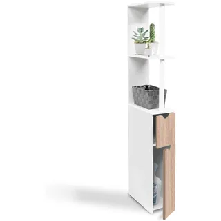 IDMarket ProBache WC-Schrank 2 Türen 0 x 0 cm Weiß Holz