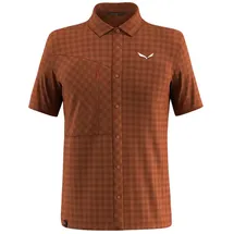 Salewa Puez Dry ́ton Kurzarmhemd Bombay Brown S