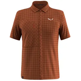 Salewa Puez Dry ́ton Kurzarmhemd Bombay Brown S