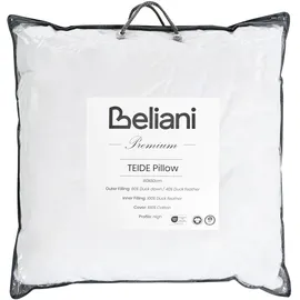 Beliani 3-Kammer-Kopfkissen TEIDE 80 x 80 cm Weiß