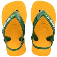 Havaianas Unisex Baby Brasil Logo Ii Pop Yellowamazon Flip-Flop, Pop Yellow Amazon, 23/24 EU - 23/24 EU