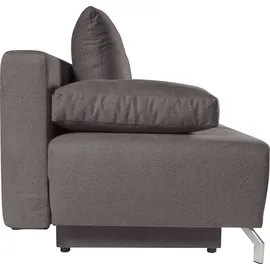 werk2 Schlafsofa »Troya«, 2-Sitzer Sofa und Schlafcouch mit Federkern & Bettkasten braun